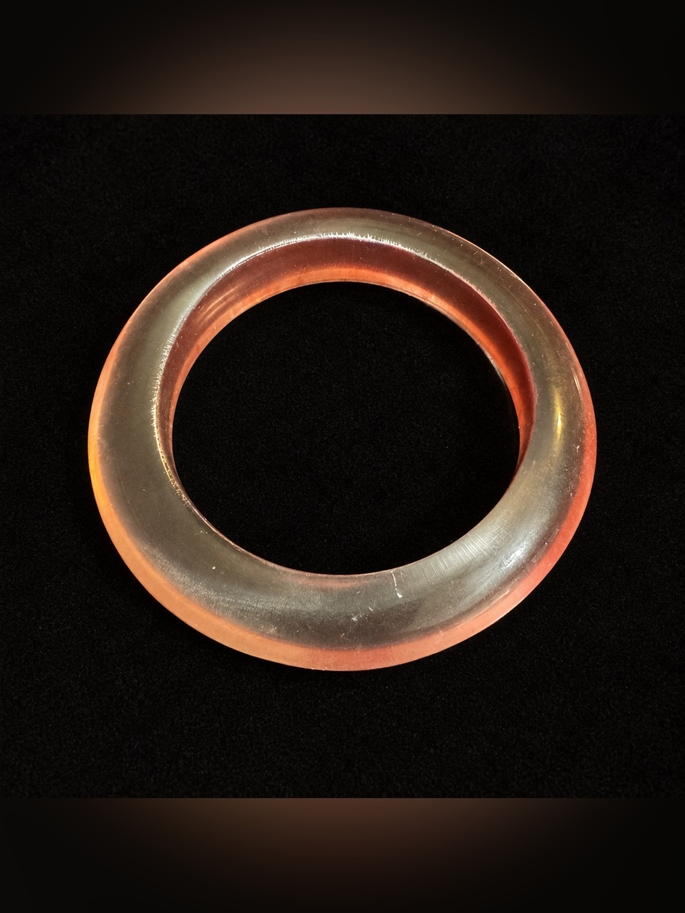 Translucent Acrylic Bangle Bracelet - Picture 2 of 2